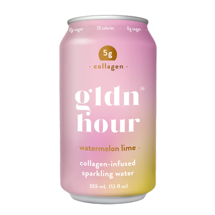 Gldn Hour - Watermelon Lime Collagen Sparkling Water (6x355ml) - Pantree