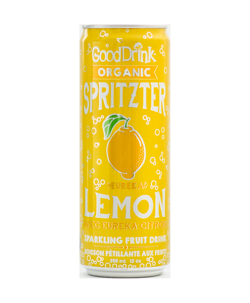 GoodDrink - Organic Spritzer - Eureka Lemon (12x355ml) - Pantree