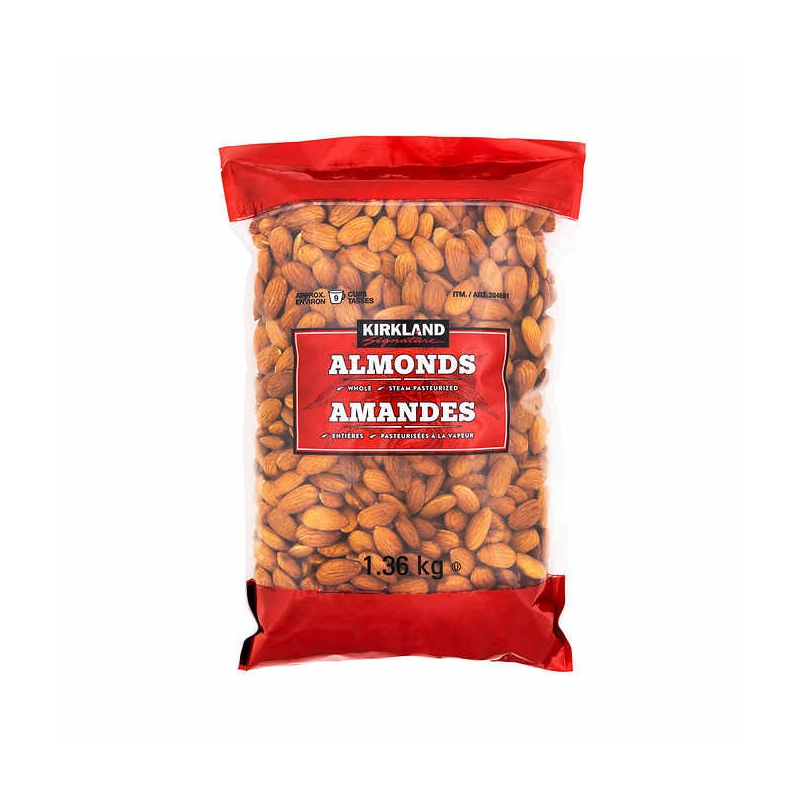 Kirkland - Whole Unsalted Almonds (1.36kg) - Pantree