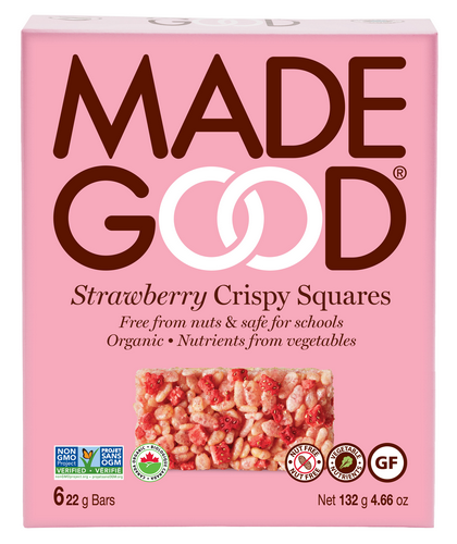 MadeGood - Crispy Squares - Strawberry (6x22g) - Pantree