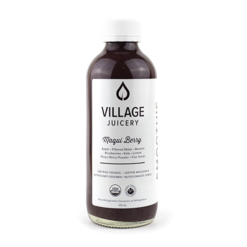 Village Juicery Smoothie Maqui Berry - 4 Day Shelf Life (Refrigerated, Organic, Non-GMO, Raw) - 410mL (jit) - Pantree