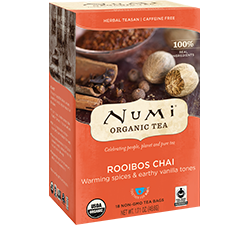 Numi Organic Tea - Rooibos Chai (18 bags) - Pantree