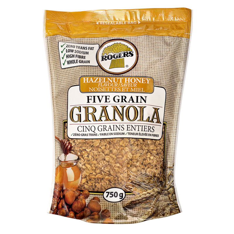 Rogers Five Grain Hazelnut Honey Granola (12x750g) (jit) - Pantree