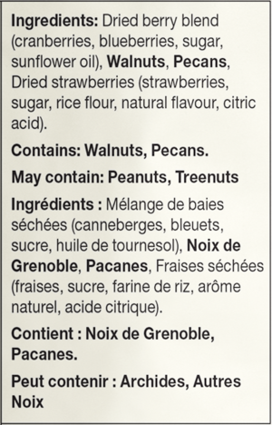 HandFuel - Raw Nuts & Wild Berries (Strawberries, Blueberries, Cranberries) (12 x 40g) - Pantree