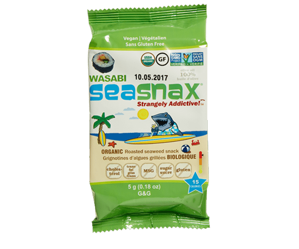 SeaSnax - Seaweed Snack - Wasabi (16x5g) - Pantree