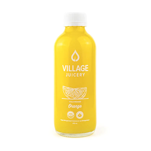 Village Juicery Fresh Squeezed Juice Orange - 10 Day Shelf Life (Refrigerated, Organic, Non-GMO, Raw) - 410mL (jit) - Pantree
