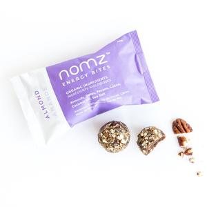 nomz - Energy Bites - Almond (12 pouches / 24 energy bites) - Pantree