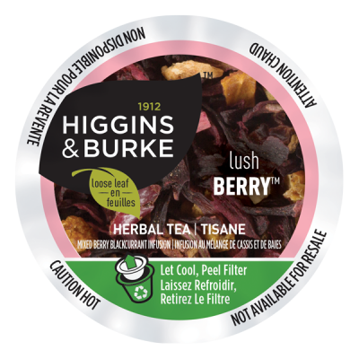 Higgins Burke Keurig Loose Leaf Tea Lush Berry 24 pack