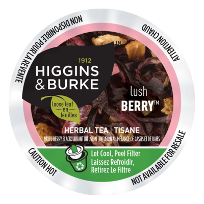 Higgins & Burke -  Keurig - Loose Leaf Tea - Lush Berry  (24 pack) - Pantree